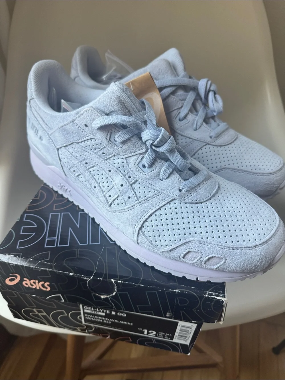 ASICS gel-lyte III OG avalanche size 12 Ronnie Fieg
